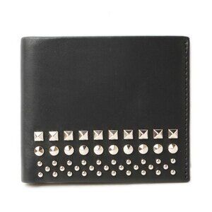 Gucci Wallet Fold Wallet Leather Studded Black Ap0 qn 1000